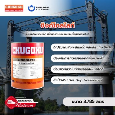 สีชูโกกุ สีซิงค์โคลไลท์ Chugoku Zincolite สีโคลกัลวาไนท์ Cold galvanizing Compound